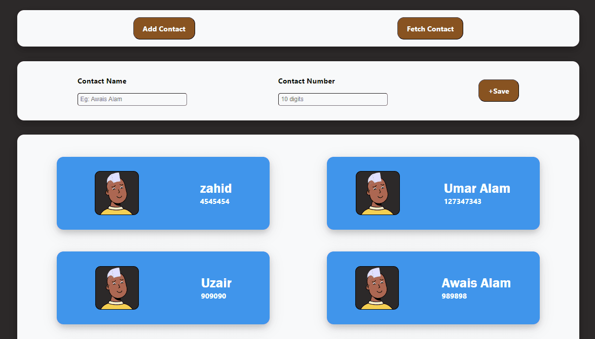 Contact List with Firebase